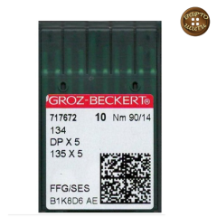 Голки DPх5 №90 GROZ-BECKERT з грубою колбою, для промислових швейних машин.