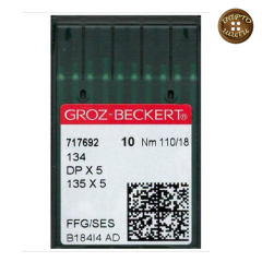 Голки DPх5 №110 GROZ-BECKERT з грубою колбою, для промислових швейних машин