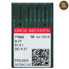 Голки DСх27 №100 (оверлок) GROZ-BECKERT, для промислових швейних машин