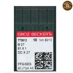 Голки DСх27 №80 (оверлок) GROZ-BECKERT, для промислових швейних машин