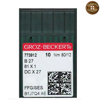 Голки DСх27 №80 (оверлок) GROZ-BECKERT, для промислових швейних машин