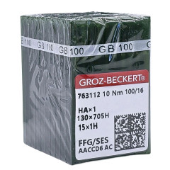Голки HAx1 №100 GROZ-BECKERT зі зрізанню колбою, для побутових швейних машин.