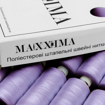 Нитки швейные полиэстеровые 40/2, 400 ярдов (365 м) сиреневые
