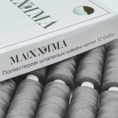 Нитки швейні поліестерові 40/2, 400 ярдів (365м) сірі