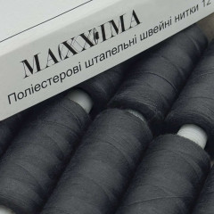 Нитки швейні поліестерові 40/2, 400 ярдів (365м) темно-сірі