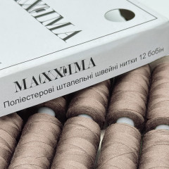 Нитки швейні поліестерові 40/2, 400 ярдів (365м) бежеві темні