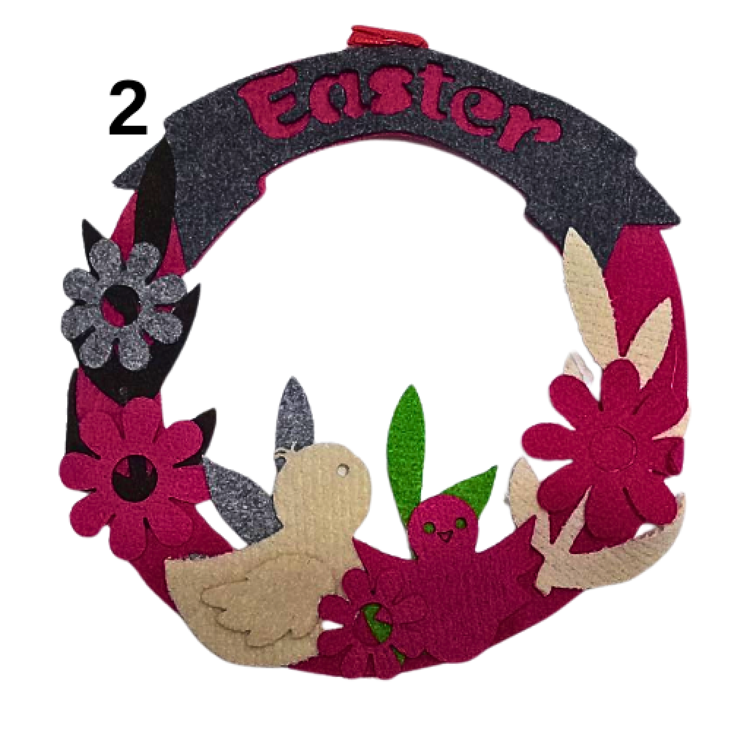Пасхальні, великодні, декоративні віночки "Еaster" з фетру