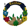 Пасхальні, великодні, декоративні віночки "Еaster" з фетру