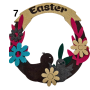 Пасхальні, великодні, декоративні віночки "Еaster" з фетру