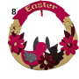 Пасхальні, великодні, декоративні віночки "Еaster" з фетру
