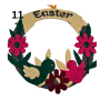 Пасхальні, великодні, декоративні віночки "Еaster" з фетру