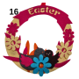 Пасхальні, великодні, декоративні віночки "Еaster" з фетру
